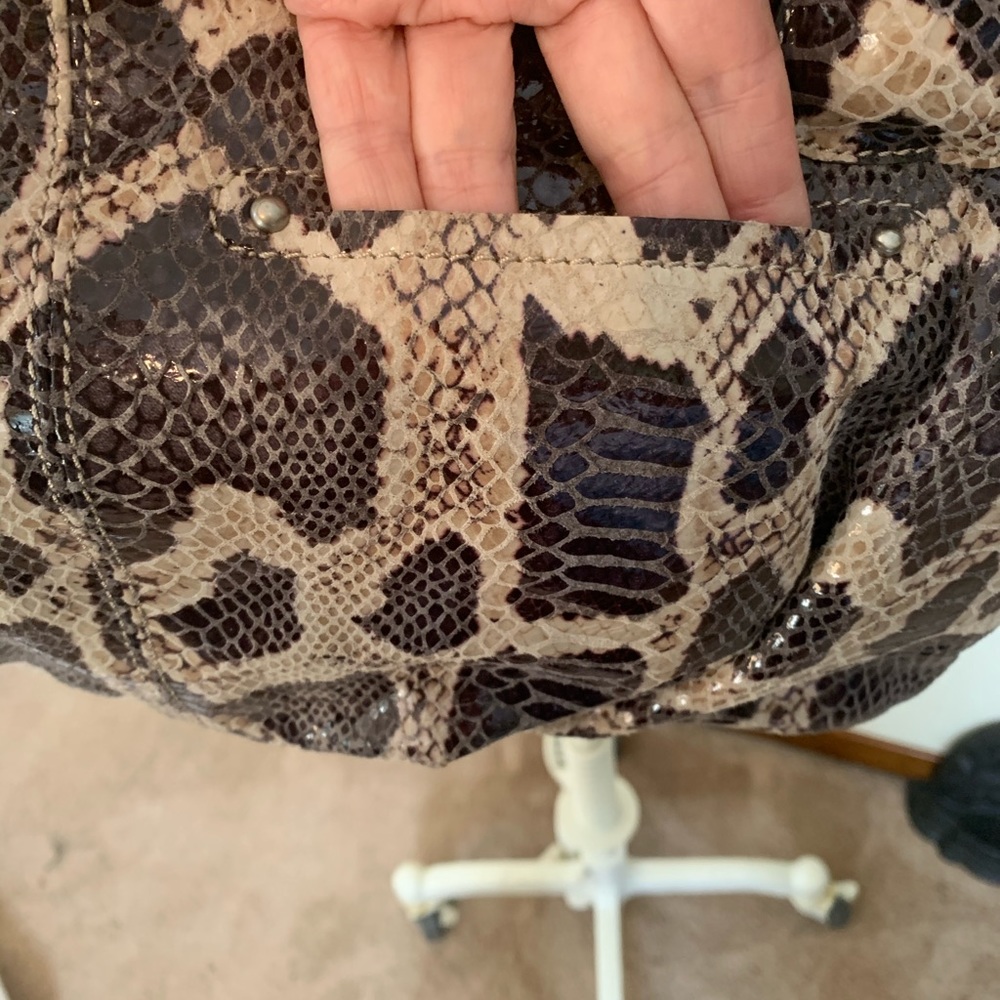 B. Makowsky Python Snakeskin Purse - image 6